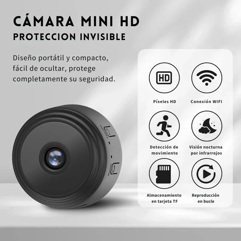 🎥 Mini Cámara WiFi A9 – Seguridad en HD para tu hogar o negocio
