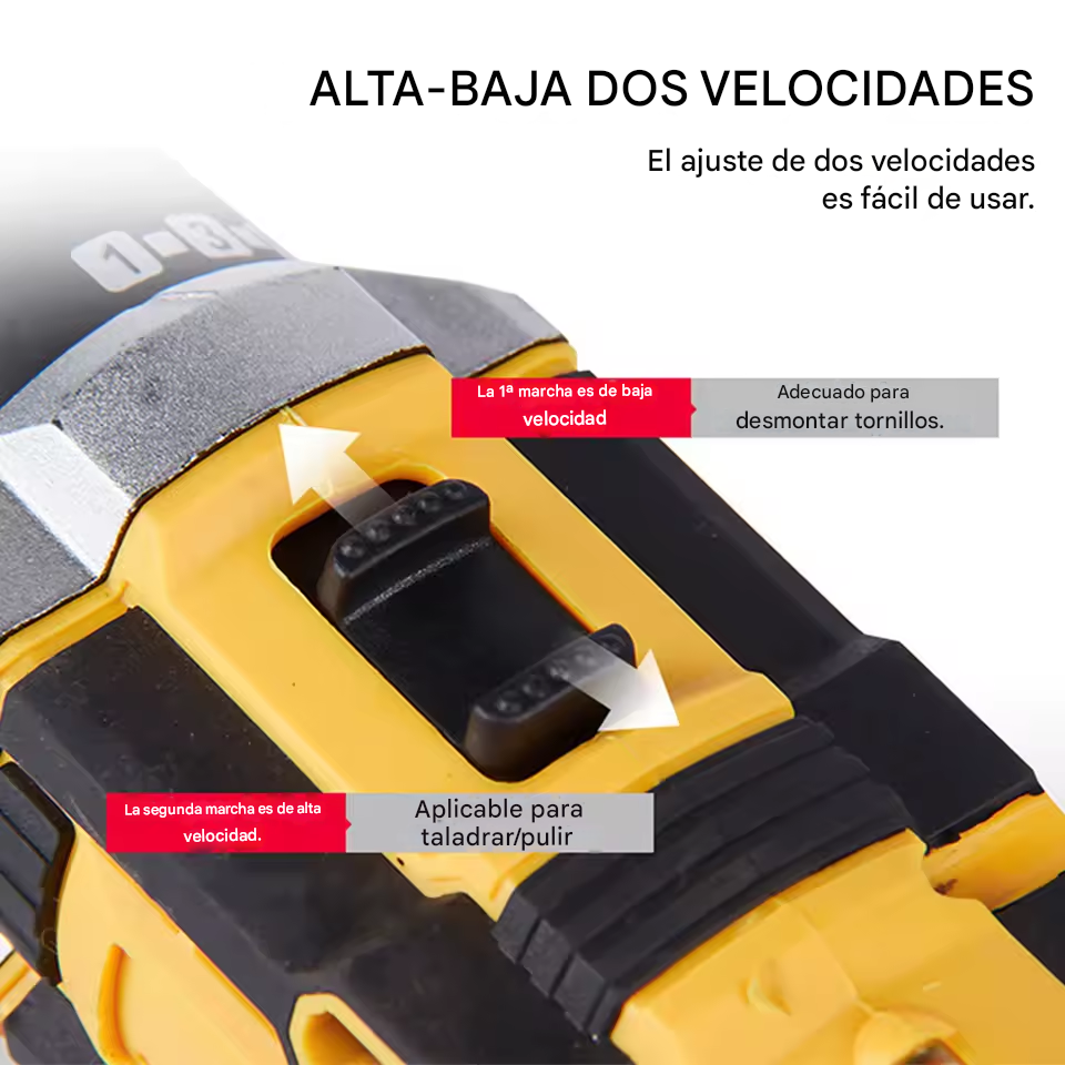 Taladro Inalámbrico 48V Profesional + Kit de Accesorios